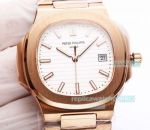 JH Factory Replica Patek Philippe Nautilus Men 42.5MM Rose Gold Watch